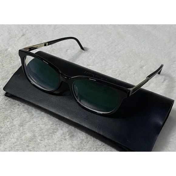 Saint Laurent Glasses with Black Leather Case NEW YSL SAINT LAURENT EYEGLASSES SUNGLASSES AUTHENTIC  main image 4